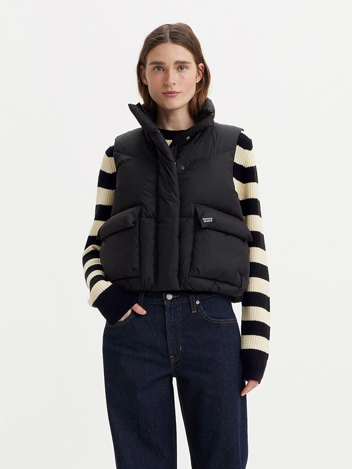 Levi's Kamizelka puchowa w kolorze czarnym rozmiar: M
