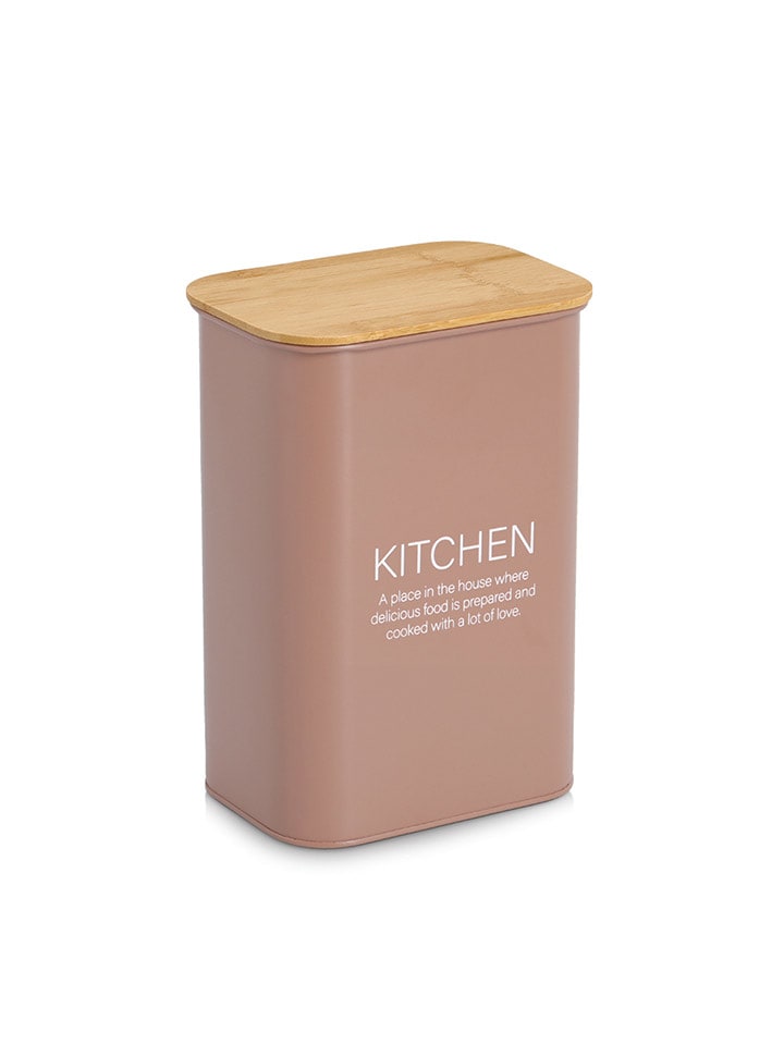 Zeller Pojemnik "Kitchen" w kolorze jasnobrązowym - 17 x 25 x 12,5 cm rozmiar: onesize