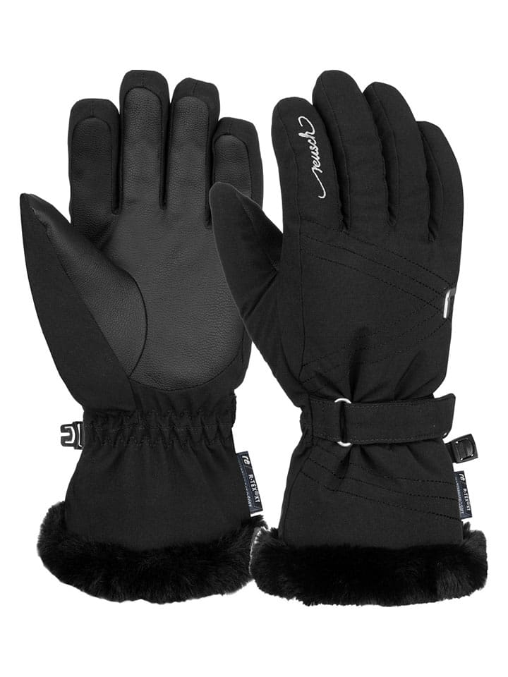 Reusch Rękawiczki funkcyjne "Stella" w kolorze czarnym rozmiar: 6