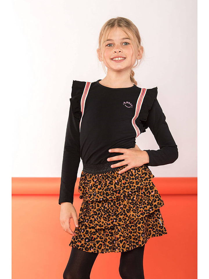 B.Nosy Spódnica "Ruby" w kolorze jasnobrązowo-czarnym rozmiar: 146/152