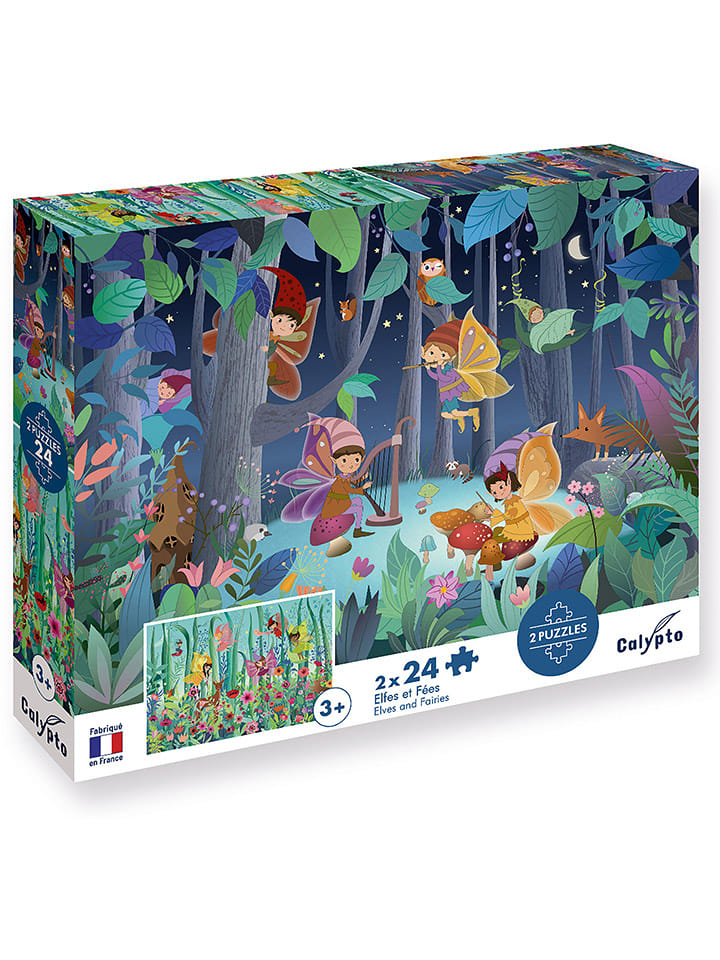 Calypto 48-częściowe puzzle "Elves and fairies" - 3+ rozmiar: onesize