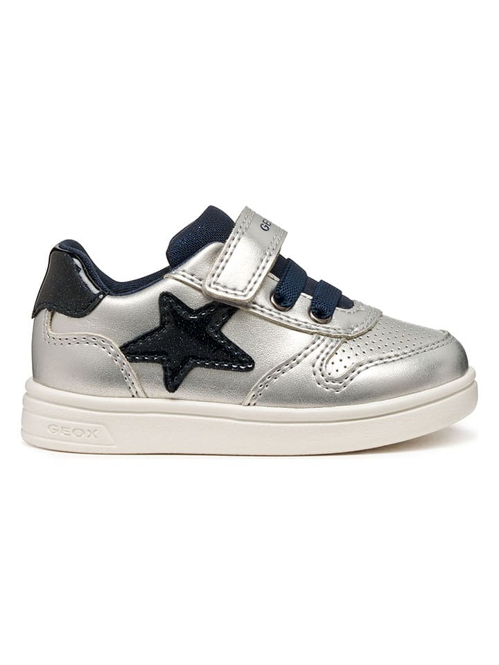 Geox Sneakersy "DJRock" w kolorze srebrnym rozmiar: 24
