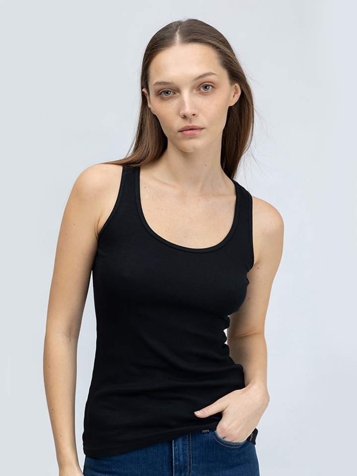 BIG STAR Top w kolorze czarnym rozmiar: M