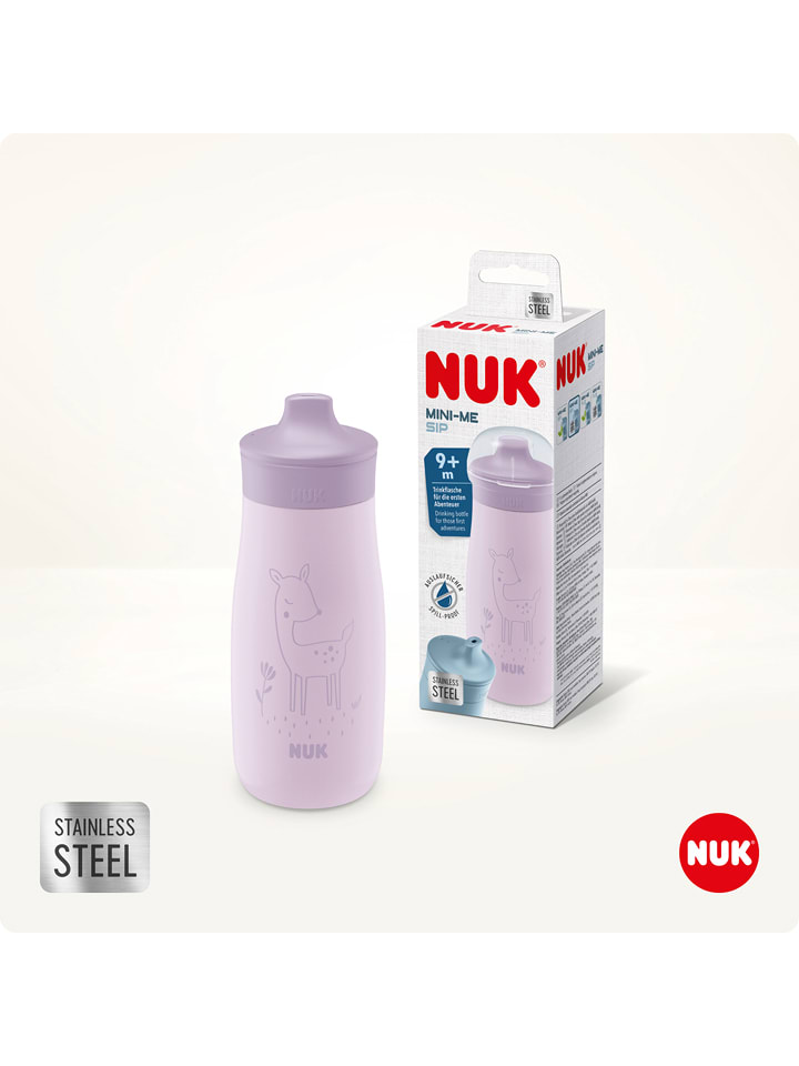 NUK Bidon "Mini-Me Sip Cup Reh" w kolorze fioletowym - 300 ml rozmiar: onesize