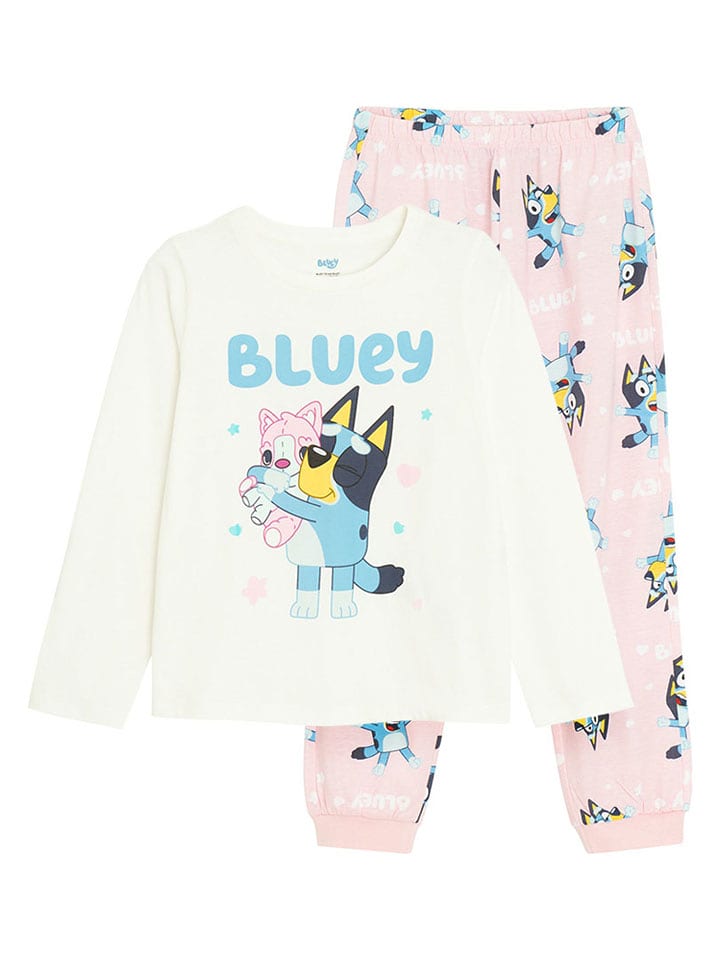 COOL CLUB Piżama w kolorze kremowo-jasnoróżowym rozmiar: 110