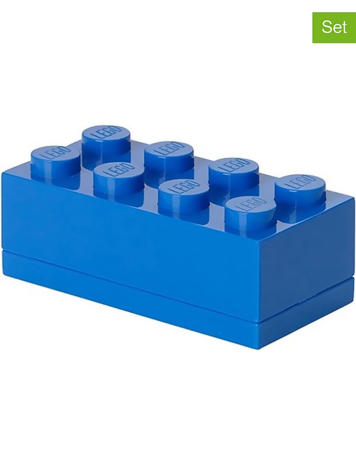 LEGO Pojemniki (3 szt.) "Mini 8" w kolorze granatowym - 9,2 x 4,3 x 4,6 cm rozmiar: onesize