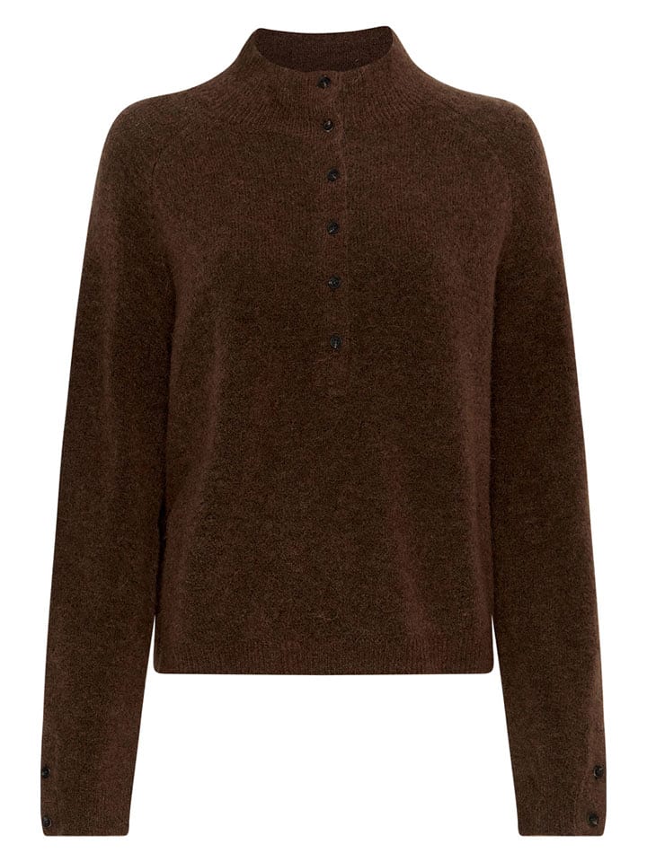 MOSS COPENHAGEN Sweter "Milania" w kolorze brązowym rozmiar: L/XL