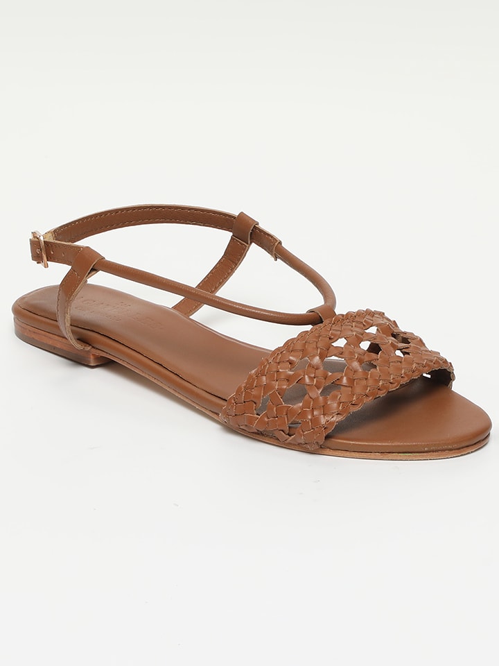 Les BAGATELLES Skórzane sandały "Medanos" w kolorze jasnobrązowym rozmiar: 41