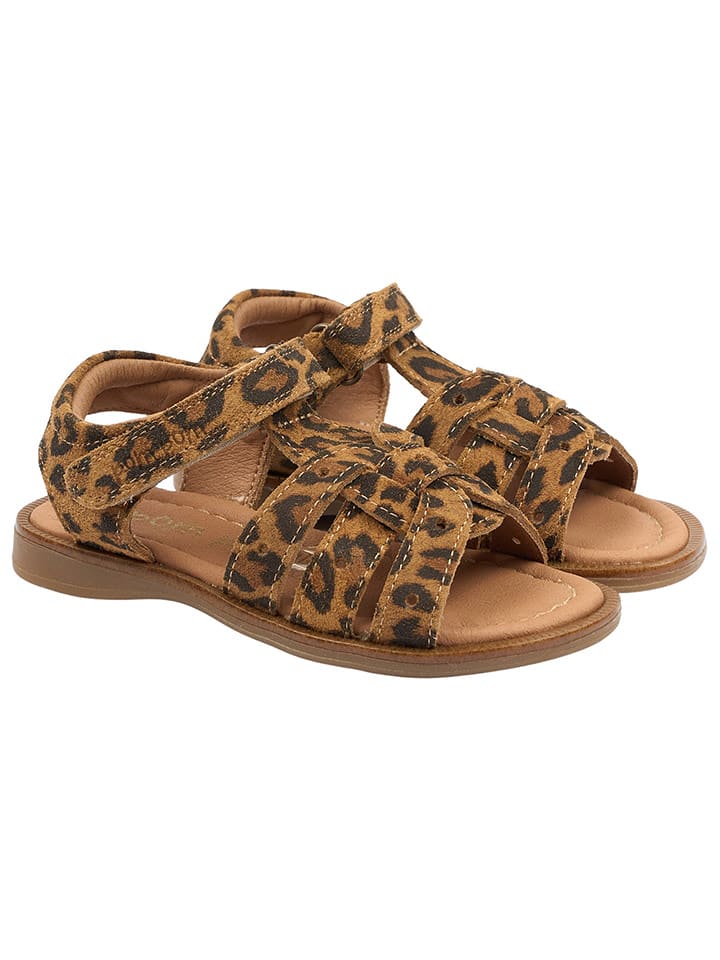 POM POM Skórzane sandały w kolorze jasnobrązowym rozmiar: 27