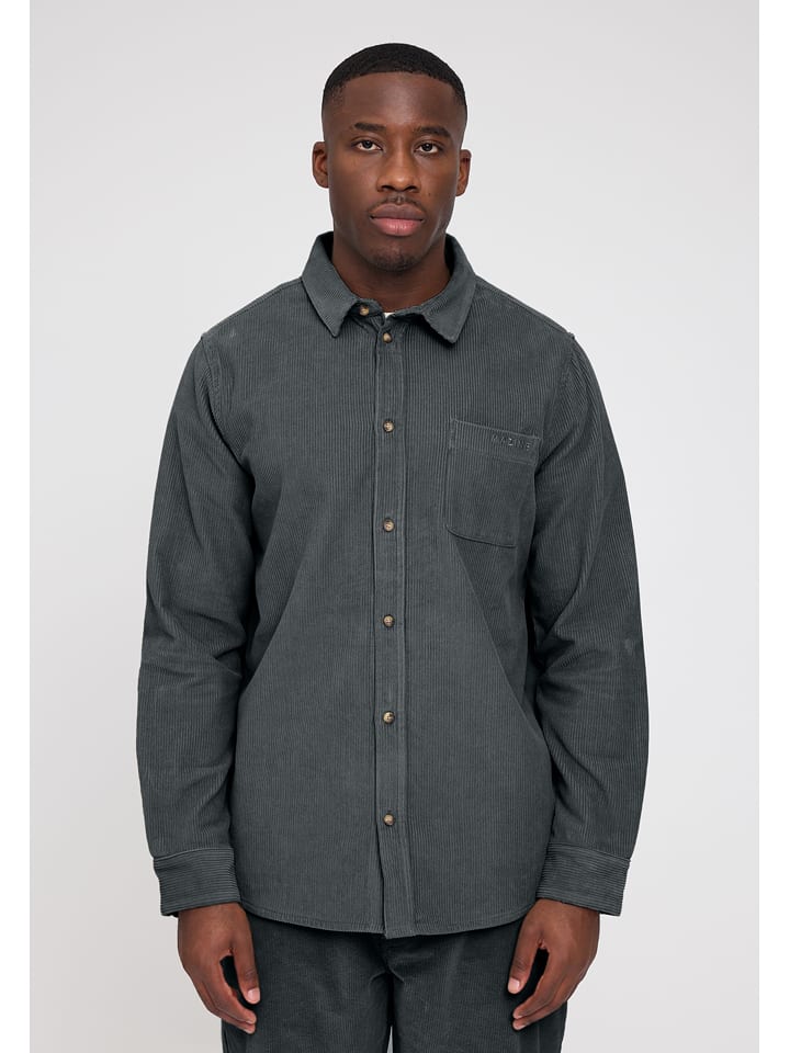 MAZINE Koszula sztruksowa w kolorze zielonym rozmiar: L
