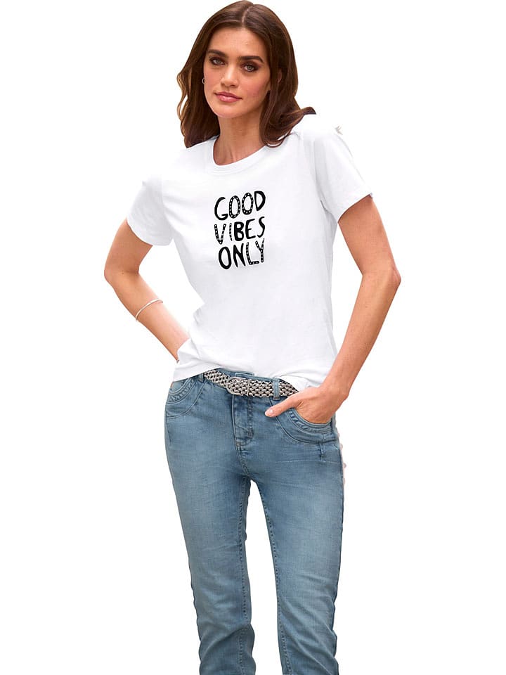 Heine Koszulka w kolorze białym rozmiar: 50