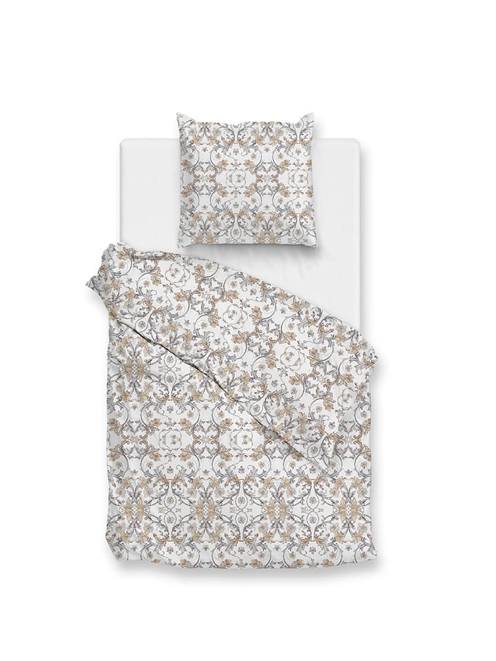 Zo!Home Komplet pościeli "Fausto" w kolorze jasnoszaro-beżowym rozmiar: 240x220 cm