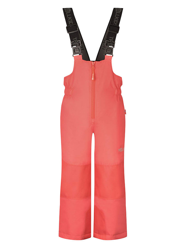 Trollkids Spodnie narciarskie "Nordkapp" w kolorze koralowym rozmiar: 98