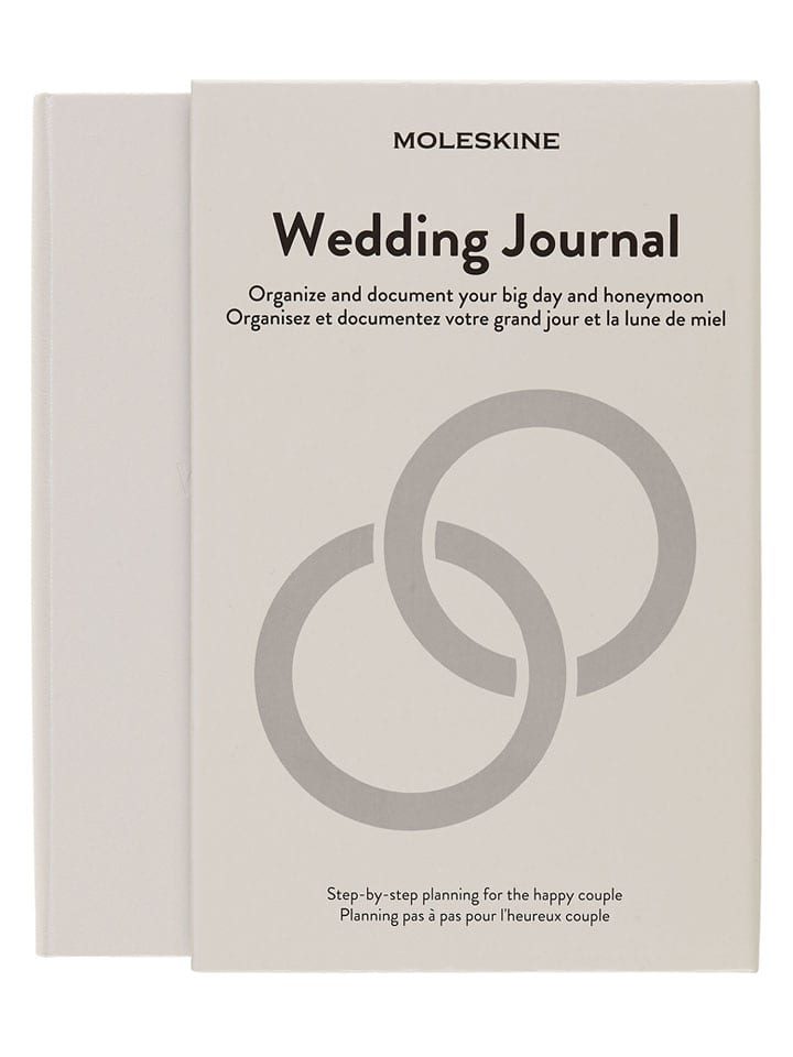 Moleskine Notatnik "Wedding" w kolorze kremowym - 21 x 13 cm rozmiar: onesize