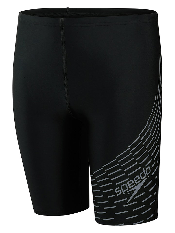 Speedo Kąpielówki "Jammer" w kolorze czarno-szarym rozmiar: 128