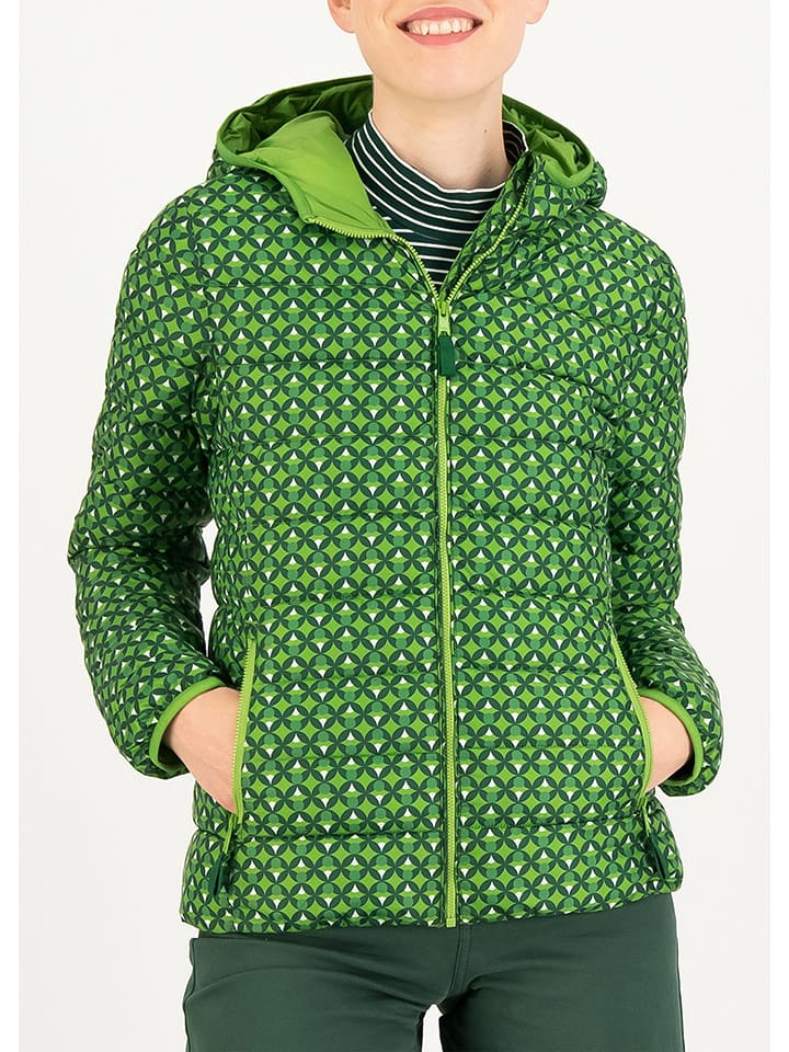 Blutsgeschwister Kurtka pikowana "Luft und Liebetalk" w kolorze zielonym rozmiar: M