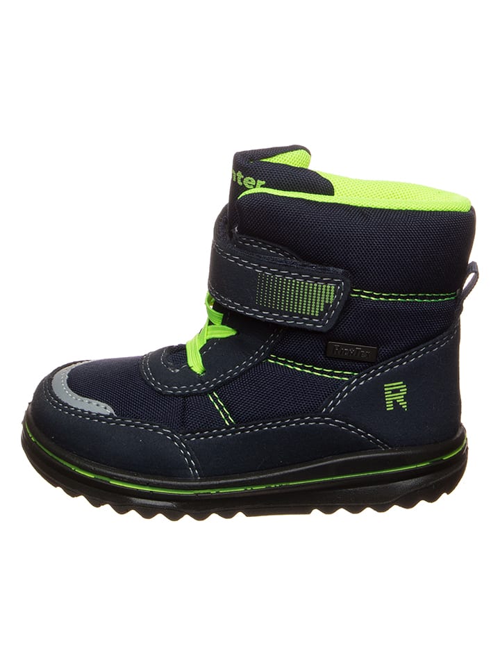 Richter Shoes Botki w kolorze czarno-limonkowym rozmiar: 24
