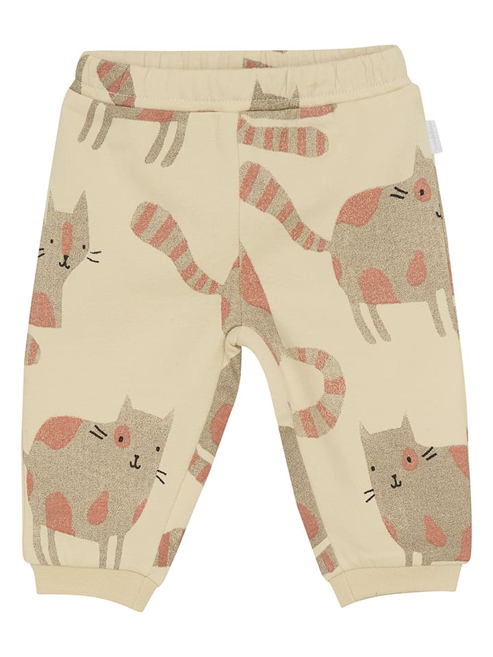 Noppies Spodnie dresowe w kolorze beżowym rozmiar: 80