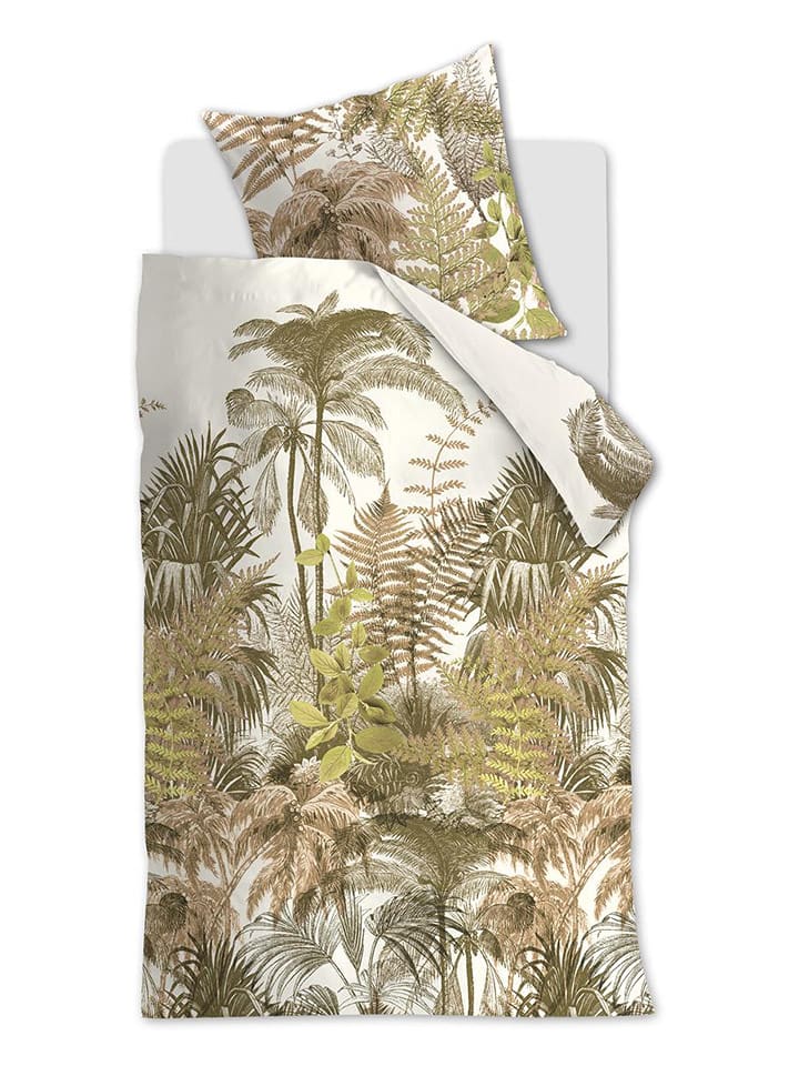 Beddinghouse Komplet pościeli renforcé "Caribe" w kolorze zielonym rozmiar: 155x220 cm