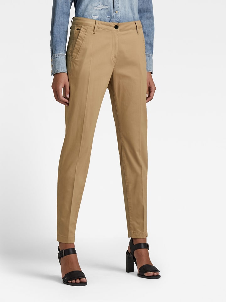 G-Star Spodnie chino w kolorze beżowym rozmiar: W35/L32