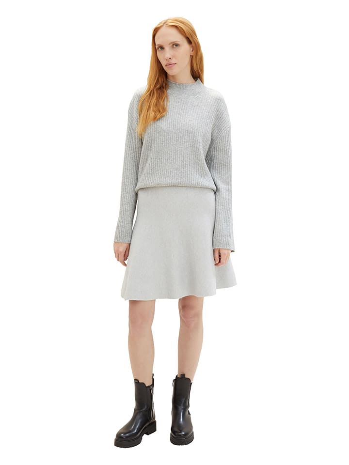 Tom Tailor Spódnica w kolorze jasnoszarym rozmiar: XXL