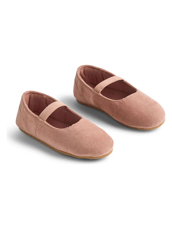 Wheat Baleriny "Rosen" w kolorze jasnoróżowym z paskiem rozmiar: 30