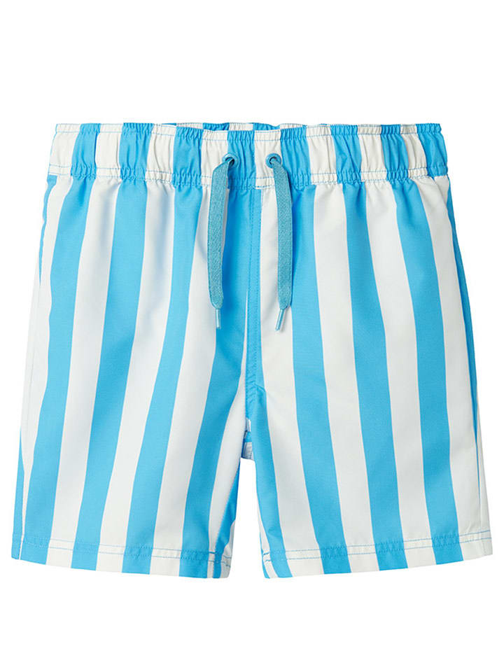 name it Szorty kąpielowe "Zaglos" w kolorze błękitnym rozmiar: 146