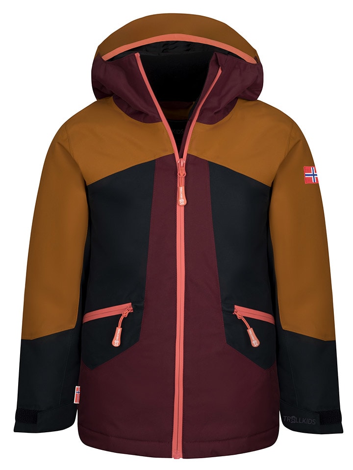 Trollkids Kurtka narciarska "Rauland" w kolorze czerwono-jasnobrązowym rozmiar: 164