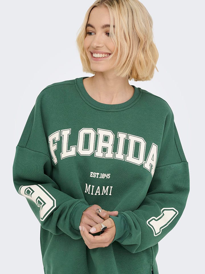 ONLY Bluza w kolorze zielonym rozmiar: L