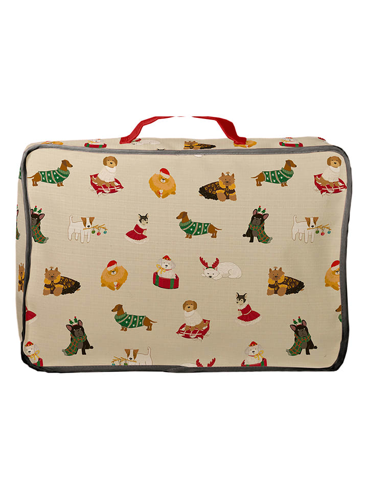 The Wild Hug Torba "Woofing Christmas" w kolorze beżowo-czerwonym - 36 x 25 x 11 cm rozmiar: onesize