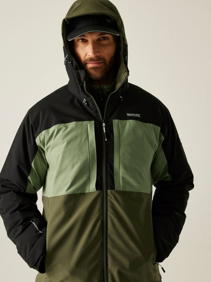 Regatta Kurtka przejściowa "Maland" w kolorze zielono-czarnym rozmiar: XL