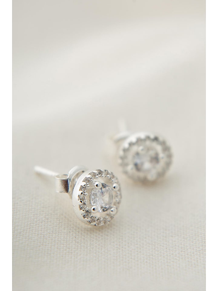 Lodie Silver Srebrne kolczyki-wkrętki z cyrkoniami rozmiar: onesize