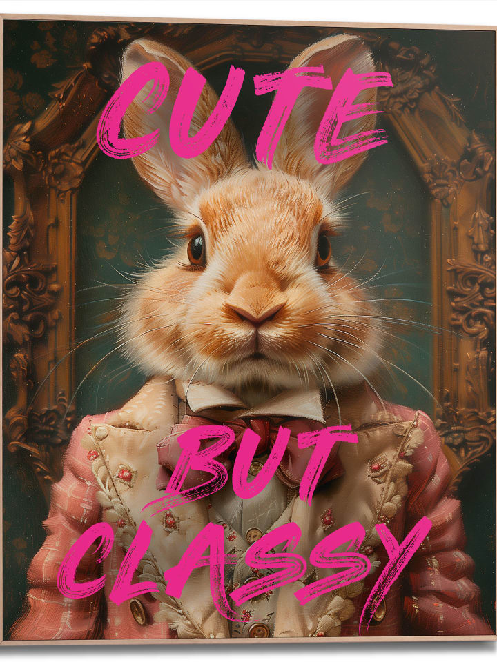 Orangewallz Druk artystyczny "Cute But Classy" w ramce rozmiar: 40x50 cm