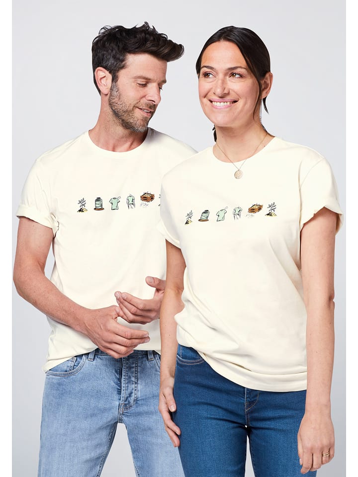 Detto Fatto Koszulka w kolorze kremowym rozmiar: XL