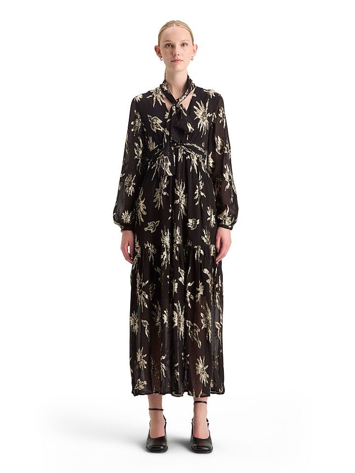 Scotch & Soda Sukienka w kolorze złoto-czarnym rozmiar: 34