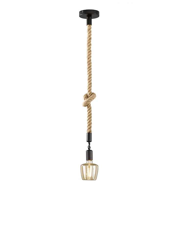 FISCHER & HONSEL Lampa wisząca w kolorze beżowym - Ø 12 cm rozmiar: onesize
