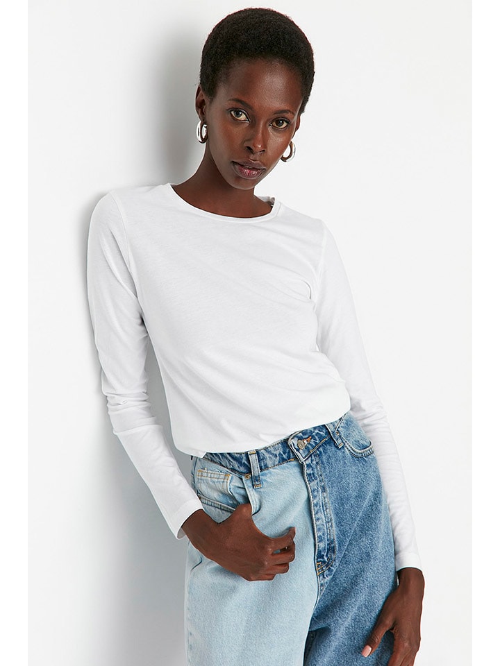 trendyol Koszulka w kolorze białym rozmiar: M