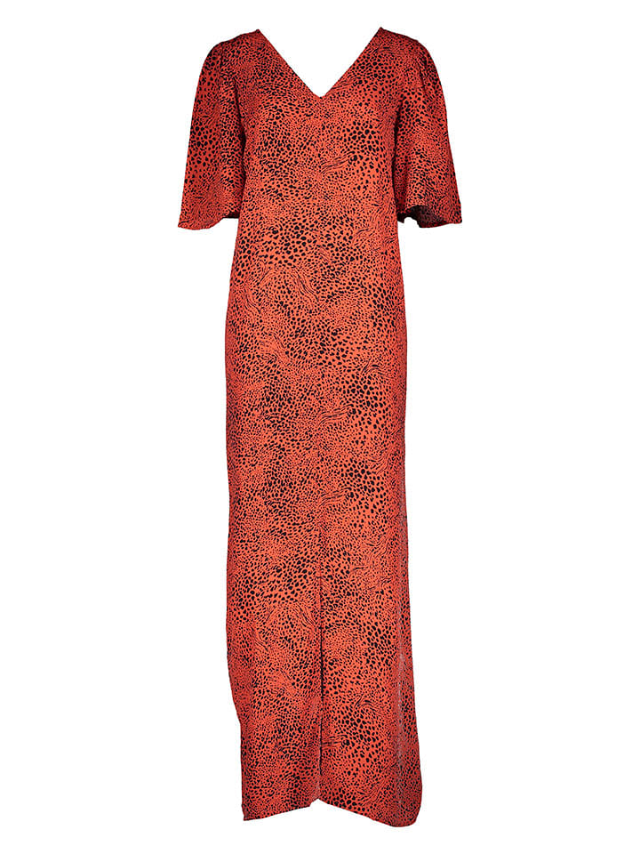 Kaffe Sukienka w kolorze pomarańczowo-czarnym rozmiar: 38