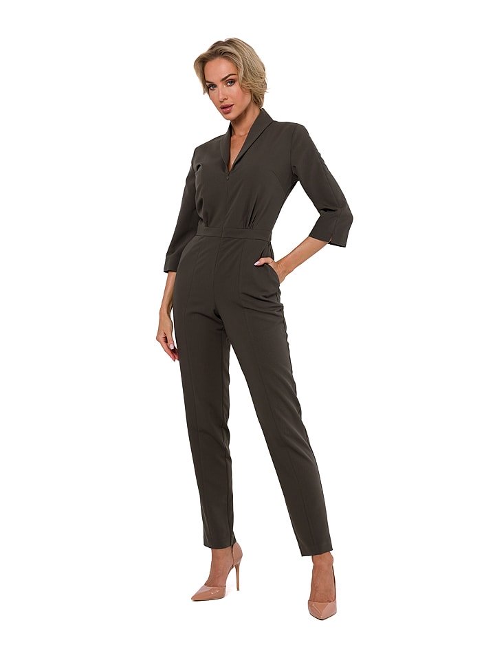 made of emotion Kombinezon w kolorze antracytowym rozmiar: M