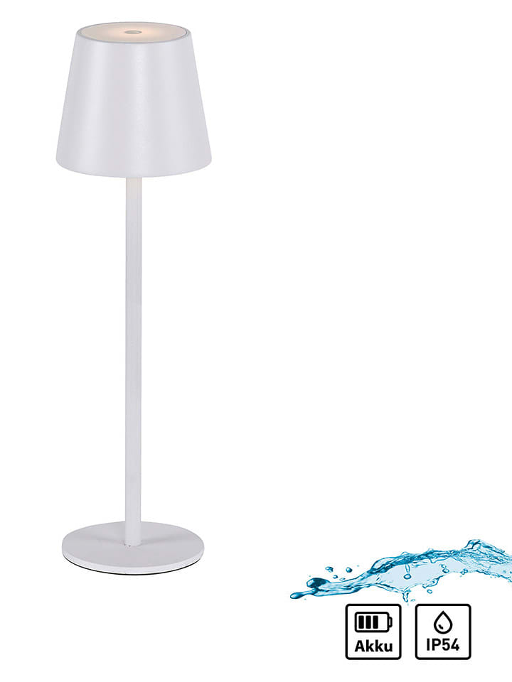 Just Light Lampa stołowa LED "Euria" w kolorze białym - wys. 37 x Ø 11 cm rozmiar: onesize