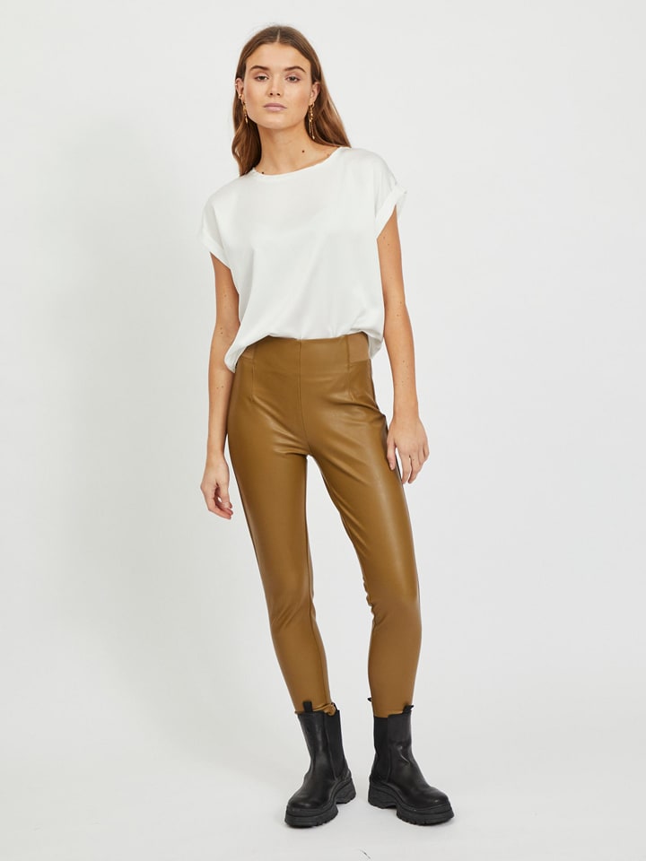 Vila Koszulka "Viellette" w kolorze białym rozmiar: 36