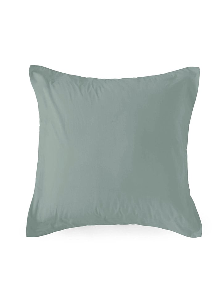 Monsun Poszewka "Sakura" w kolorze zielonym na poduszkę rozmiar: 80x80 cm