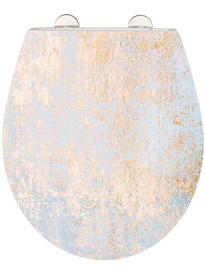 Wenko Automatyczna deska WC "Agate" w kolorze biało-złotym rozmiar: onesize