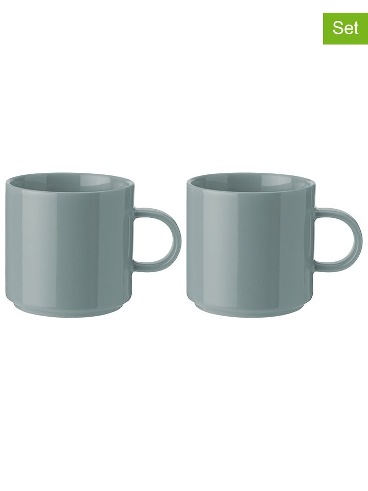 Stelton Kubki (2 szt.) w kolorze zielonym - 200 ml rozmiar: onesize