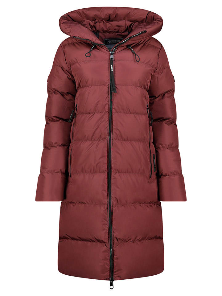 Geographical Norway Płaszcz zimowy "April" w kolorze bordowym rozmiar: 3XL