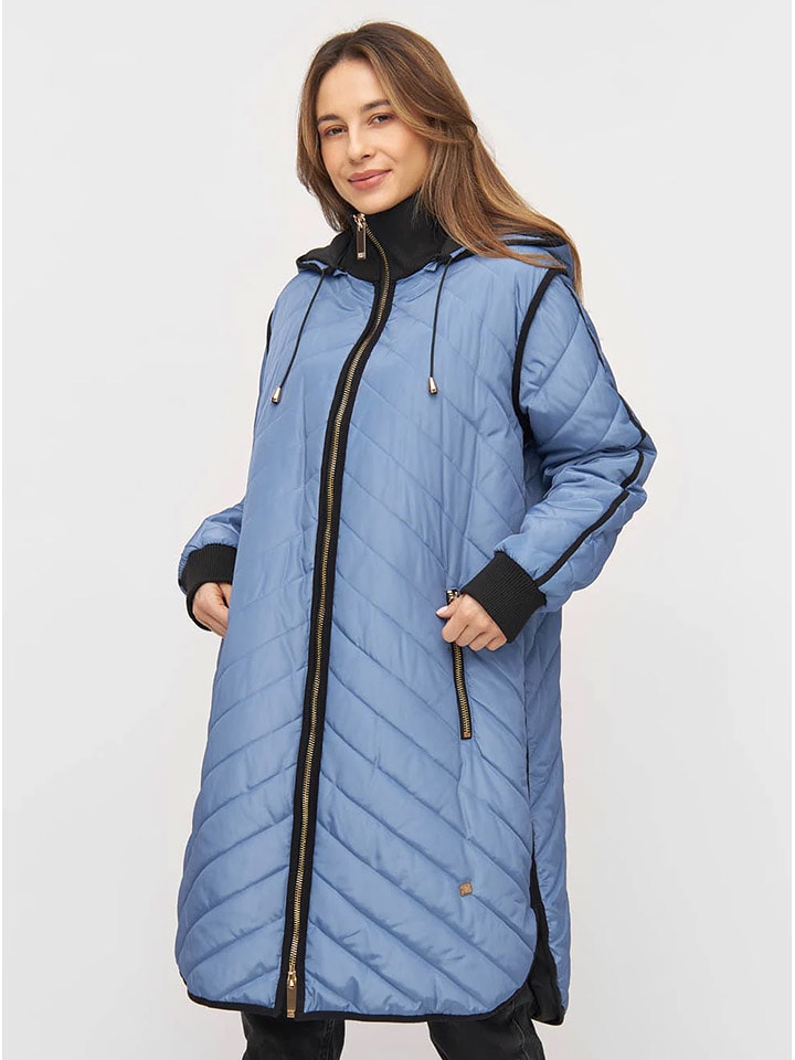 TicketWOMAN Płaszcz przejściowy "Julie" w kolorze błękitnym rozmiar: 36