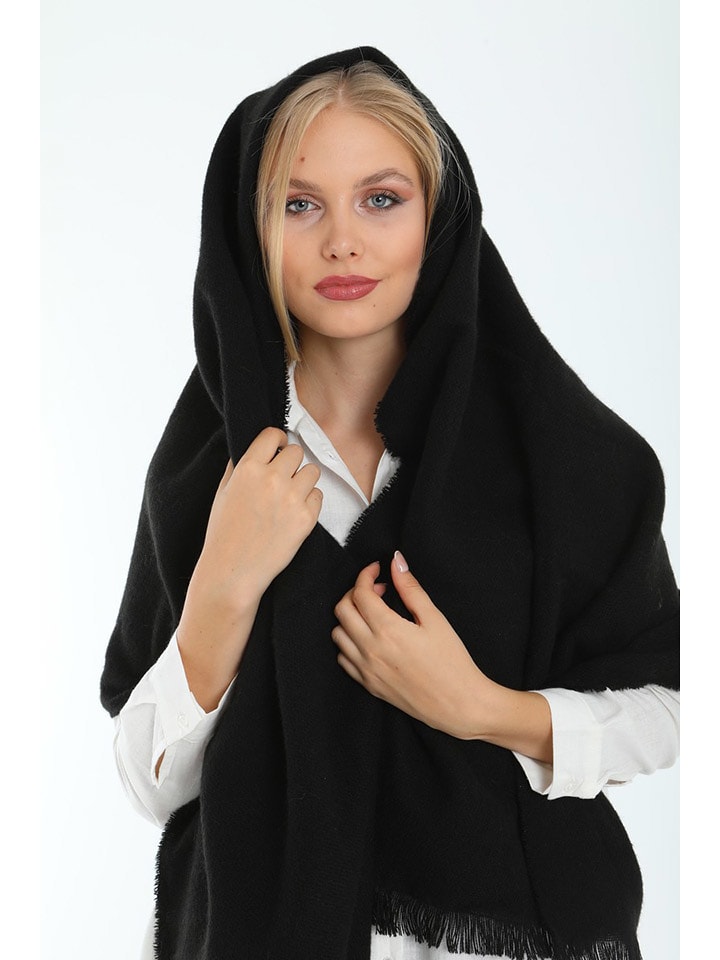 Lucky Bees Szal w kolorze czarnym - 180 x 70 cm rozmiar: onesize