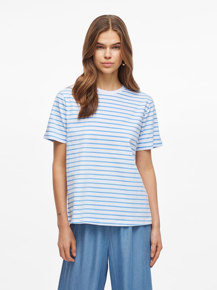 Vila Koszulka w kolorze błękitno-białym rozmiar: XS