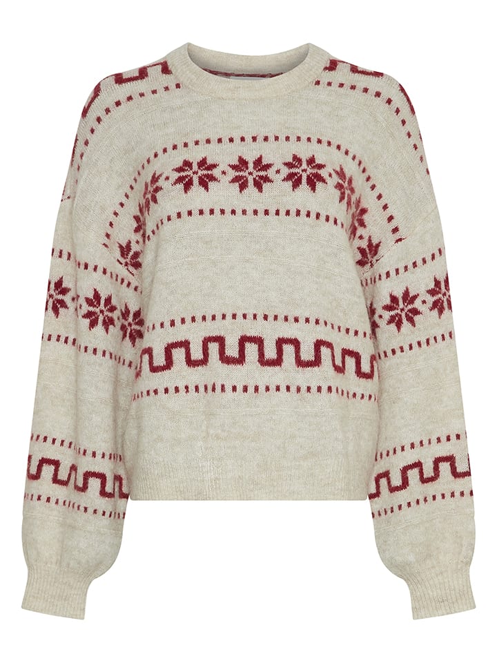 MOSS COPENHAGEN Sweter w kolorze beżowym rozmiar: S/M