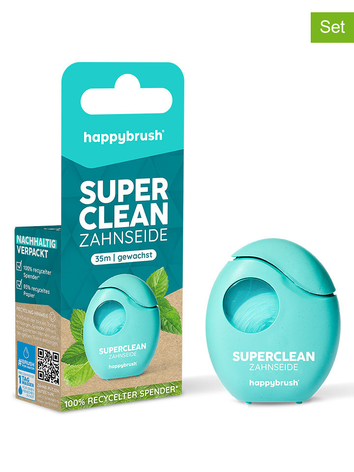 happybrush Nici dentystyczne (3 szt.) "SuperClean" rozmiar: onesize